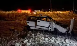 Takla atan otomobil tarlaya uçtu: 1 yaralı