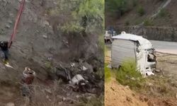 Kahramanmaraş’ta bir TIR dereye devrildi