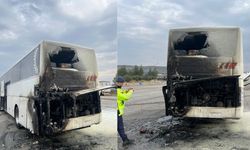 Kahramanmaraş’ta Seyir Halindeki Yolcu Otobüsü Alev Aldı
