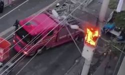 Diyarbakır’da aşırı yüke dayanamayan trafo alev aldı