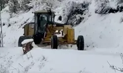 Erzincan'da 12 köy yolu, kardan kapandı