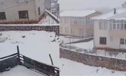 Kahramanmaraş Göksun’da kar yağışı etkili oluyor