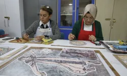 Kahramanmaraş'ın Germanicia mozaikleri kadınların emeğiyle yeniden hayat buluyor