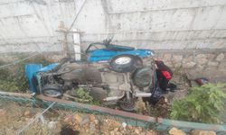 Kahramanmaraş’ta Direksiyon Hakimiyetini Kaybeden Araç Kanala Uçtu