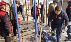 Kahramanmaraş’ta İnşaatta Korkutan Kaza: 1 Yaralı