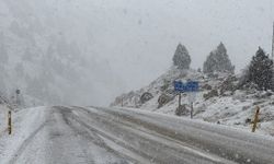 Kahramanmaraş'ta kar yağışı etkili oldu: Püren Geçidi beyaza büründü