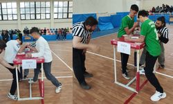 Kahramanmaraş’ta Liseler Arası Bilek Güreşi yarışması tamamlandı