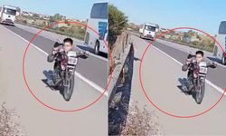 Motosikletin üzerine yatarak şov yaptı, 63 bin TL ceza yedi