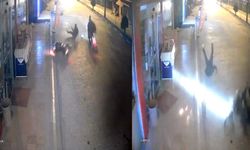 Osmaniye’de motosiklet kazası kamerada