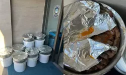 Otobüsle uygunsuz taşınan sarma ve dolmalar imha edildi