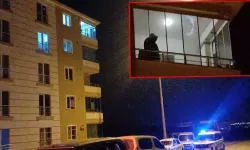 5'inci kattaki dairenin balkonuna yorgun mermi isabet etti