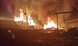 Evi yandı, 10 metre ileride ağaca asılı bulundu