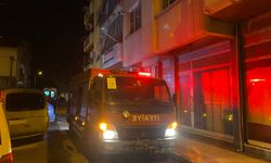 Manisa'da 4 katlı binada yangın