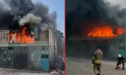 Hatay'da mobilya atölyesinde yangın