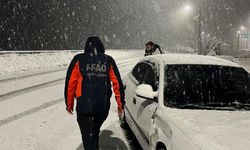 Kahramanmaraş-Göksun yolunda mahsur kalan vatandaşlar kurtarıldı