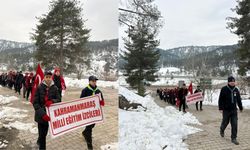 Kahramanmaraş’ta izcilerden Sarıkamış’a vefa yürüyüşü