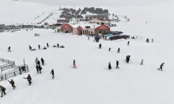 Kahramanmaraş’ta Yedikuyular Kayak Merkezi’ne ziyaretçi akını