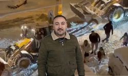 Kahramanmaraş’ta yollar kapanınca misafirliğe iş makinesiyle gittiler