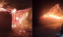 Kömür sobası yangına neden oldu: Tek katlı ev küle döndü