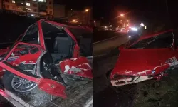Ordu’da otomobil bariyere çarptı, sürücü ağır yaralandı
