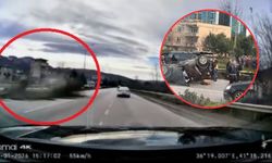 Takla atan otomobil karşı şeride geçti: 4 kişi yaralandı