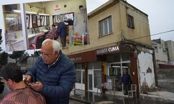 50 yıllık berber depremde yıkılmadı, işine devam ediyor