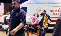 Fabrikanın peyzaj duvarına çarpan otomobildeki çift yaralandı