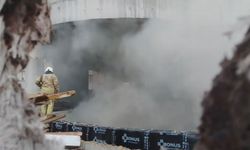 Silivri'de kültür merkezi inşaatında çıkan yangın söndürüldü