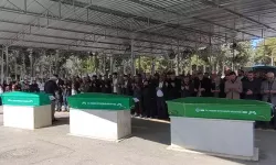 Alışverişten dönerken cipin çarptığı 3 kız, yan yana toprağa verildi