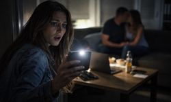 Boşanma Aşamasındaki Kadın Eşini Başka Bir Kadınla Yakaladı