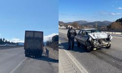 Burdur’da kara yolunda çarpışma: 1 yaralı