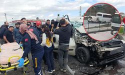 D-400 karayolunda can pazarı kamerada! midibüs devrildi, 7 yaralı