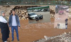 Dere taştı, selden kaçarken omzunu kırdı!