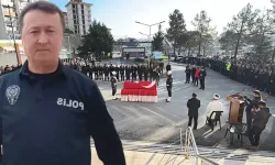 Emekliliğine 4 gün kala kazada ölen polis için tören