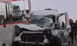 Erzurum'da 11 araçlık zincirleme kaza; 20 yaralı