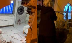 Evinde otururken kamyonetin çarptığı duvarın altında kalarak yaralandı