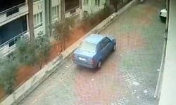 Gaziantep’te istinat duvarının çöktüğü anlar kamerada