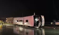 Gürcistan'a Giden Yolcu Otobüsü Devrildi: 7 Yaralı