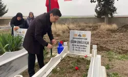 Hatay'da depremde ölen polis memuru, eşi ve çocukları dualarla anıldı