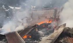 Kahramanmaraş'ta ahır yangını korkuttu