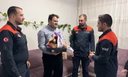 Kahramanmaraş’ta enkazdan sağ çıkan Salih 3 yıl sonra AFAD ekibiyle buluştu