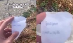 Kahramanmaraş’ta Park İnşaatında Çalışan İşçi Genç Kızlara Poşetle Ekmek ve Instagram Adresi Bıraktı