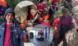Komşularını dinlemedi, kayalıklarda sıkıştı