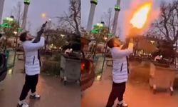 Mahalle meydanında pompalı tüfekle ateş açtı, görüntüleri sosyal medyada paylaştı