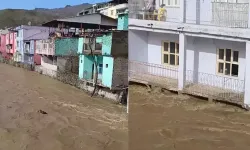Siirt’te Bitlis Çayı Taştı, Su Evlerin Balkonlarına Ulaştı