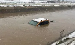 Sulama kanalına düşen araçta acı son