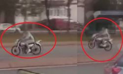 Trafikte tehlikeli hareket yapan motosiklet sürücüsüne 71 bin TL ceza