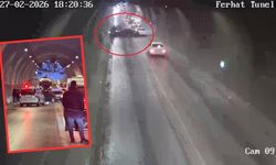 Tünelde korkutan görüntü: Otomobiller kafa kafaya çarpıştı