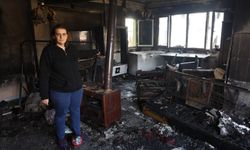 Yangında 4 çocuğuyla birlikte felaketi yaşayan annenin tek başına verdiği emek küle döndü