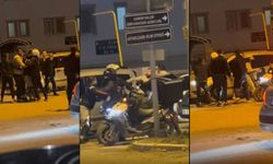 Çankırı’da trafikte tekmeli yumruklu kavga kamerada